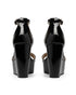 Plataforma Cuña Negra Ankle Strap 34002
